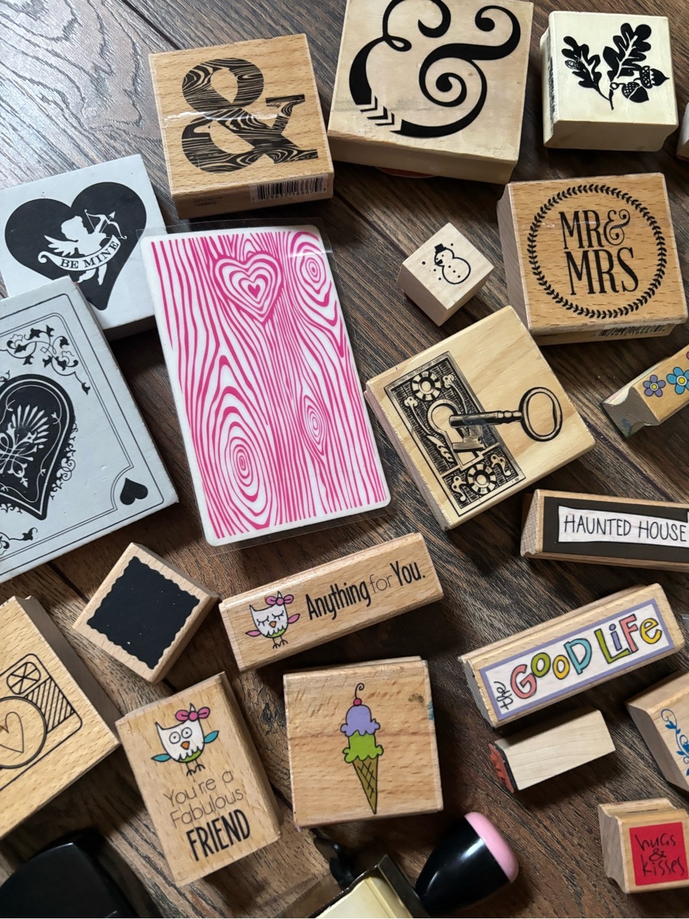Lot of 30+ Wooden, Rubber and Foam Stamps - Picture 5 of 8